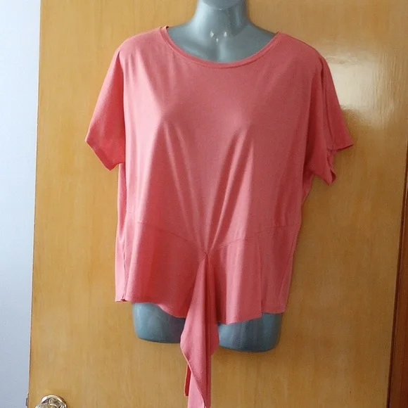 LOFT Boxy T-shirt Salmon Sz M - Picture 10 of 11